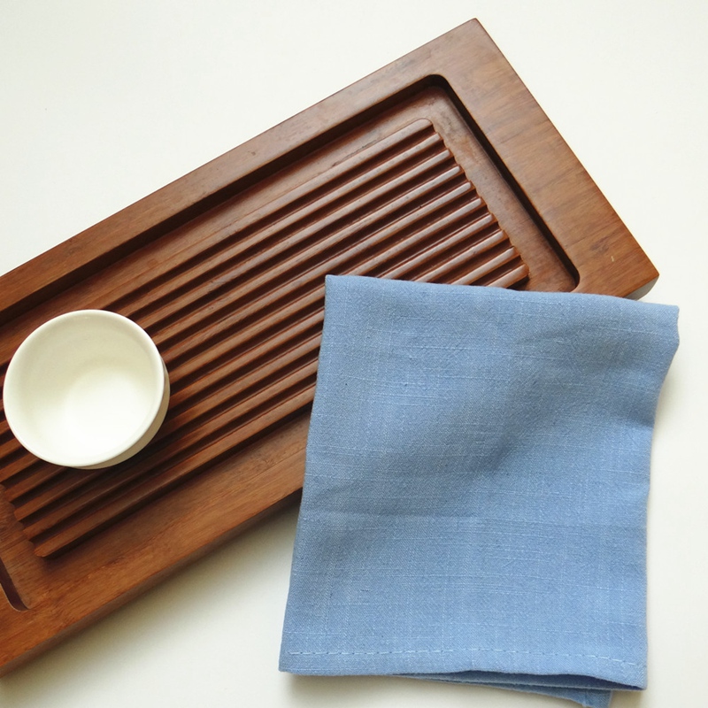7Pcs Cotton Linen Cloth Table Napkin Polyester Handkerchief Cloth Tea Towel Dinner Party Xmas Solid Cup Dishes Napkins Table Dec