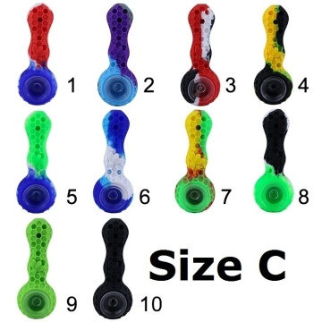 Healthy New Arrival Silicone Tobacco Pipes Honeycomb Style Herb Herbal Cigarette Pipe Smoking Accessories