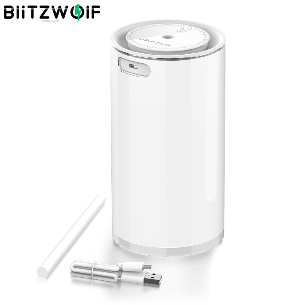 Blitzwolf BW-FUN2 Smart Touch Control Electric 2W 400mL Ultrasonic Humidifier LED Light Desktop USB Air Purifier Mist Diffuser