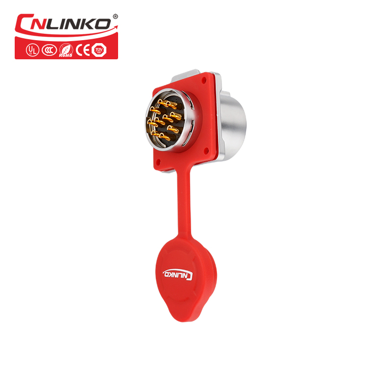 Cnlinko M24 10Pin Power Connection 10A IP67 Waterproof Connector with CE Certification for boart ship medical industry Automated