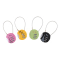 3.7cm x 9cm Mini Resettable 3 Digit Combination Travel Luggage Suitcase Code Lock Padlock Locks Random Color