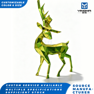 Weatherproof Cast Aluminum Sika Deer Landscape Sculpture