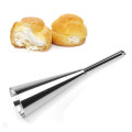 Cream Icing Piping Nozzle Tip 1PC Stainless Steel Cupcake Puffs Injection Russian Syringe Puff Nozzle Tip Pastry Tool