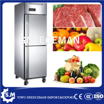 Commercial Restaurant Stainless Steel 2 Door Upright Fridge Deep Freezer/industrial freezer