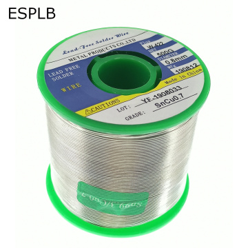 ESPLB 500G 0.6/0.8/1.0/1.2/1.5/2.0mm Lead Free Solder Wire Tin Welding Soldering Iron Rosin Core Solder Sn99.3 Cu0.7