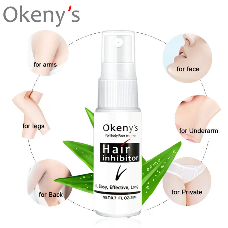 Hair Inhibitor Spray Removal Serum Stop Hair Growth Beard Bikini Intimate Inhibitor Hair Painless Hair Remover Oil Dropshipping