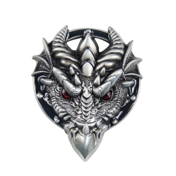 Men's Belt Buckle Personality Dragon Head Red Eye Belt Buckle for Men Women Fit for 4cm Belts Western Cowboy Jeans Accessories