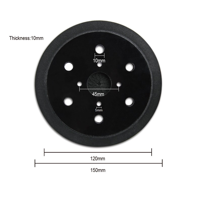 TASP 150mm 6" Hook & Loop Sander Backing Pad Replacement Orbit Sanding Disc Power Tools Accessories