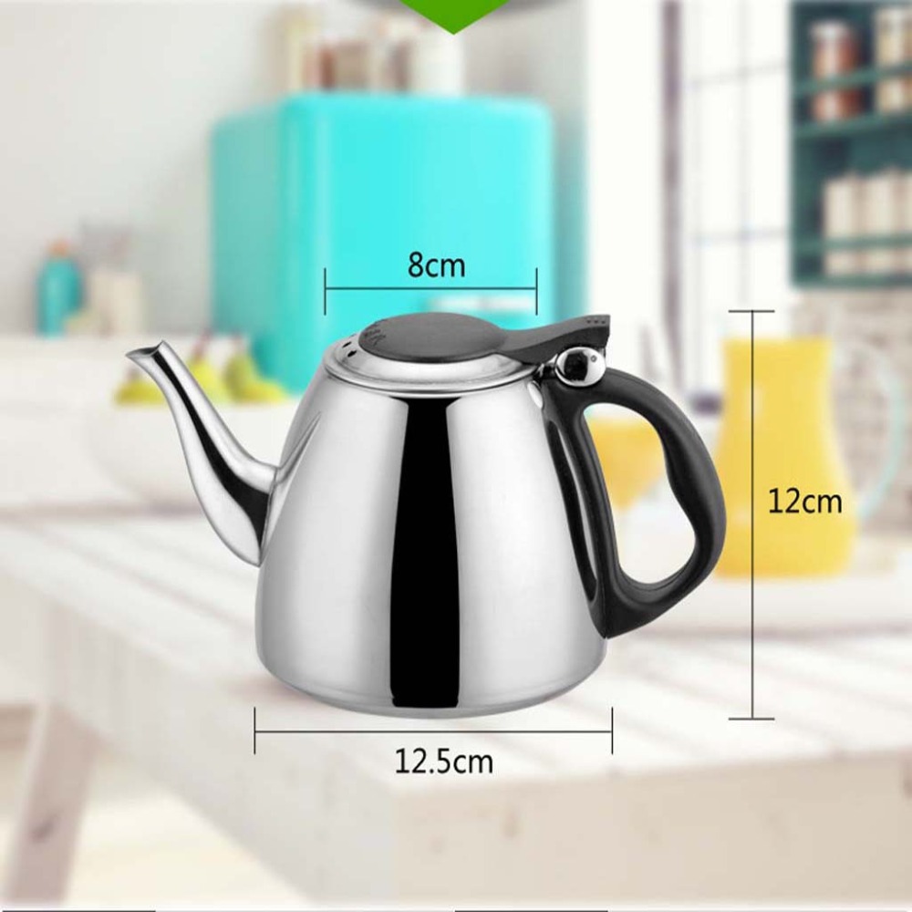 1.2L Whistling Tea Kettle Thickened Stainless Steel Flat Bottom Water Kettle For Family Bar Parties Restaurants Gifts Giving @Q