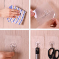 6x Strong Transparent Suction Cup Sucker Wall Hooks Hanger For Kitchen Bathroom Toilet Towel Transparent hanging hook