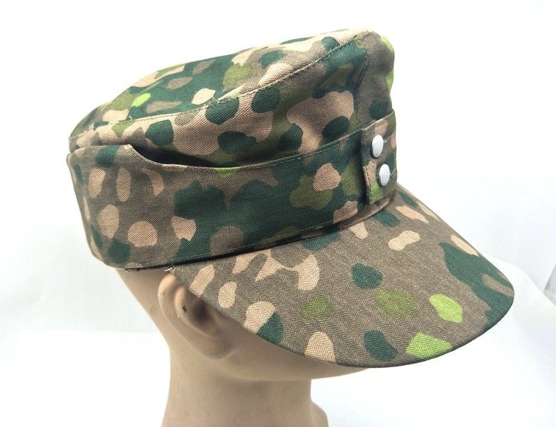 Reproduction WWII WW2 GERMAN ARMY ELITE M43 DOT 44 HAT FIELD MILITARY CAMOUFLAGE CAP IN SIZES Military Store