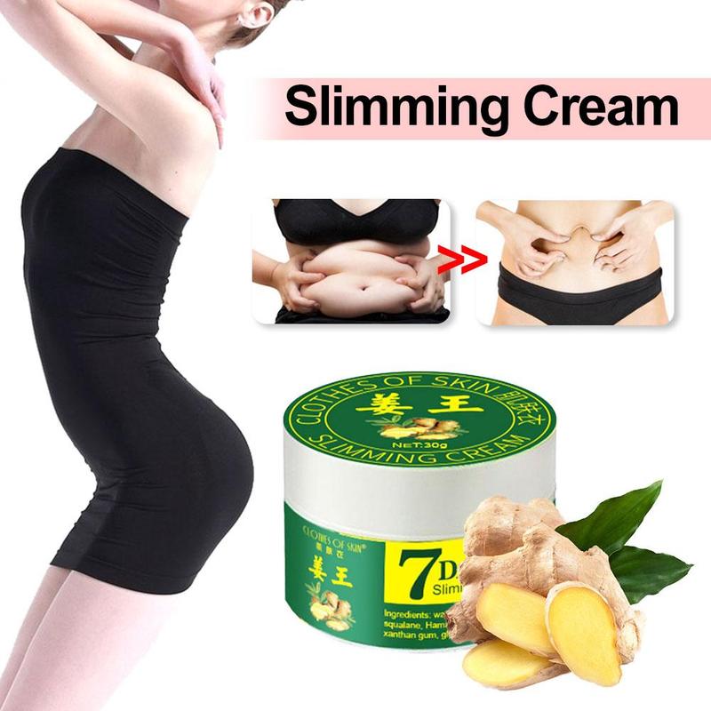 30g Women Ginger Body Cream 7 Days Weight Loss Slimming Cream Leg Body Waist Effective Anti Cellulite Fat Burning
