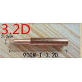 10X 900M-T-3.2D Diamagnetic copper soldering iron tip Lead-free Solder tip 933.376.907.913.951,898D,852D+ Soldering Station