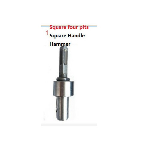 New Model 2 Round Pits,4 Square Pits Adapter For Electric Hammer Transfer to Earth Auger; Connector for Water Borer to Auger