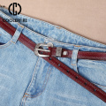 Fashion Female Antique Black Belt Metal Buckle Jeans Woman Genuine Leather Belt Waist Belt Hot Waistband Belts for Women LB079