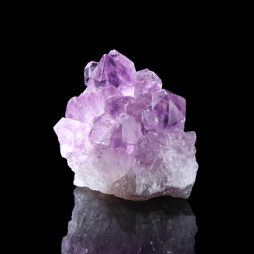 1PC Natural Amethyst Cluster Quartz Crystal Mineral Specimen Healing Stones Gift Rough Ore Geography Teaching Dream Home Decor