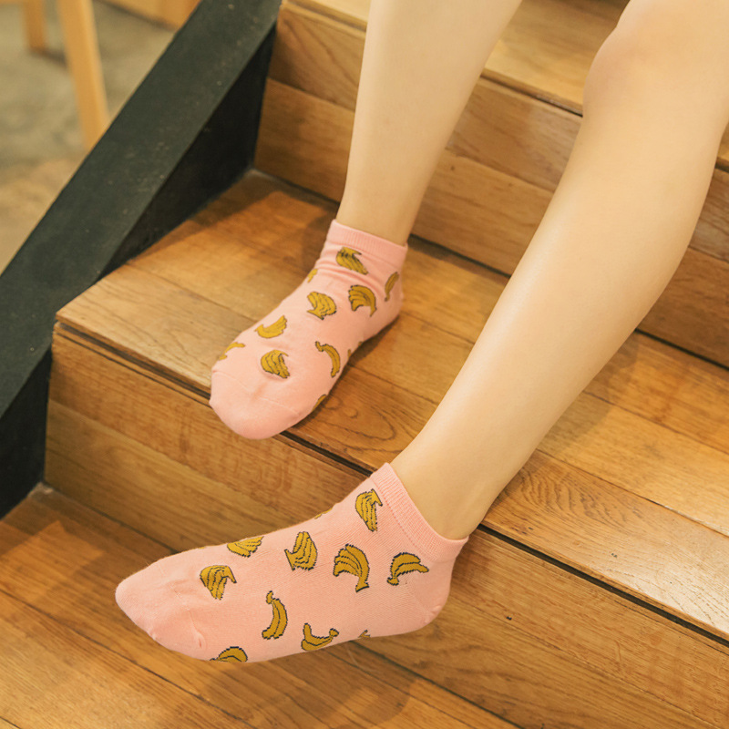 summer women cute cartoon cat pattern ankle socks female fashion invisible cotton socks ladies boat socks 10pcs=5pairs/lot