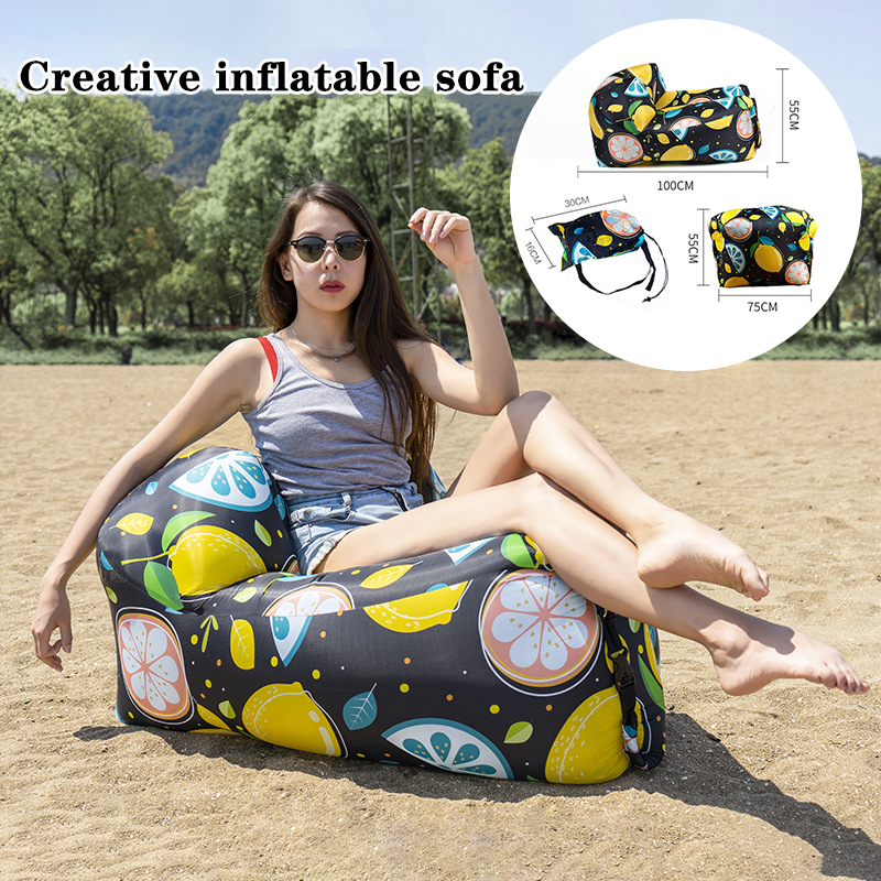 Portable Inflatable Sofa Outdoor Leisure Sofa Comfortable Lazy Sofa Beds Fill Air Chair for Garden Camping Beach Home Furniture