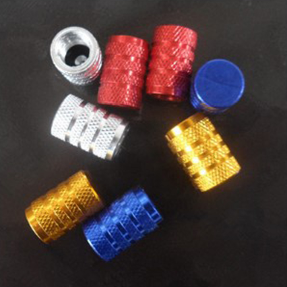 4pcs Aluminium Alloy Dustproof Tube Truck Car Bicycle Valve Caps Tyre Air Caps Valve Cover Car Wheel Tire Valves