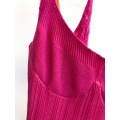 4.22 2020 Spring Summer New Women Fashion Contrast color Sexy Slim Knitted Tanks Camis