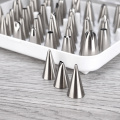 304 Stainless Steel Icing Tips Set of 52, Cake Decorating Tools Kits For Beginners, Baking Tools For Cakes