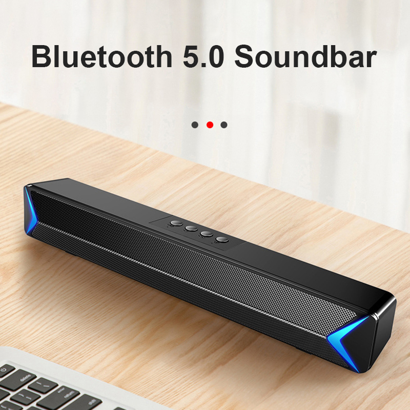 2020 TV Sound SD Card Bar AUX USB Wired And Wireless Bluetooth Home Theater FM Radio Surround Soundbar For PC TV Speaker
