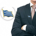 Greece Waving Flag Lapel Pin 19 x 21mm Hat Tie Tack Badge Lapel Pin Brooch Badge