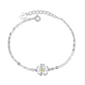 NEHZY New fashion simple female flowers silver bracelet temperament elegant fresh cherry chain bracelet jewelry