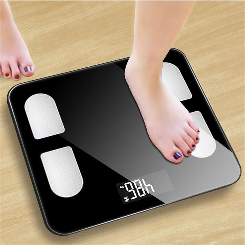 NEW! Floor Scales Body Fat Scale Scientific Smart Electronic LED Digital Weight Bathroom Balance Bluetooth-APP Android or IOS