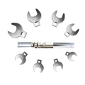 8 Pcs 3/8 Inch Drive Crowfoot Wrench Set 10 to 22mm Metric Chrome Plated Crow Foot