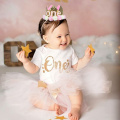 Baby Birthday Party Hat Princess Crown Headband 1 2 3 Year old Birthday Party Decorations caps Baby Shower 1st 2nd 3rd Party