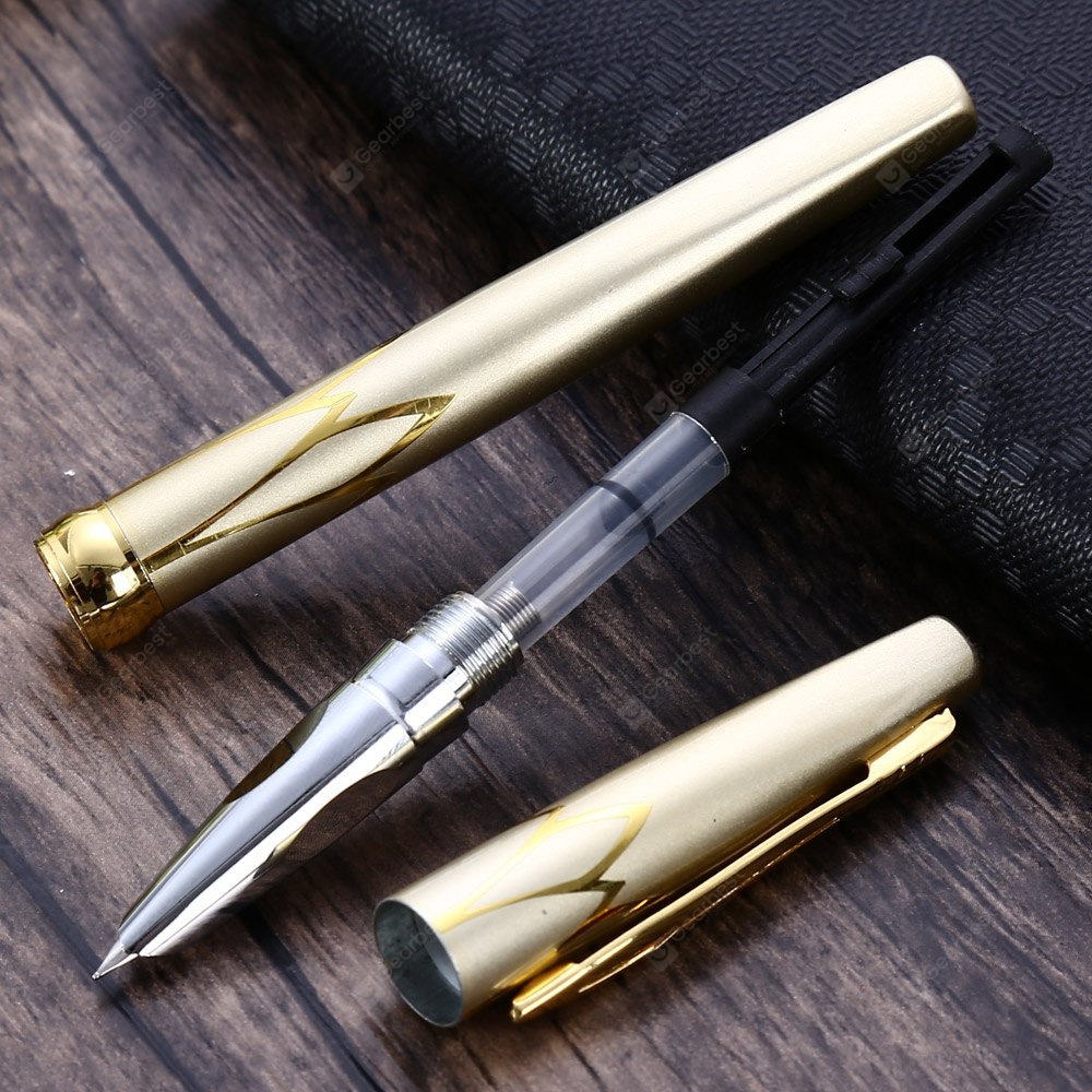 HERO Classic GOLDEN and black red Trim F Nib Fountain Pen for Student and office New stationery