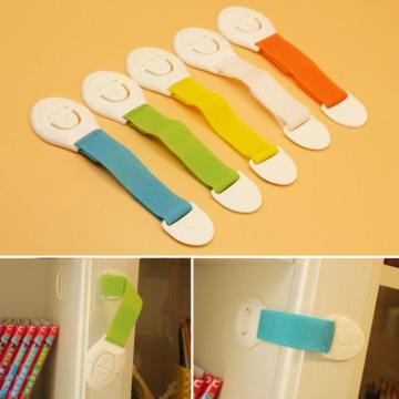 4 pc Child Kids Baby Care Safety Security Plastic Cabinet Locks&Straps Products For Cabinet Drawer Wardrobe Doors Fridge Toilet