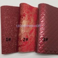 Mini Roll 30x134CM Glitter Fabirc, Metallic Velvet Fabric, Embossed Plaids Leather Roll For Making Bows LEOsyntheticoDIY SK271