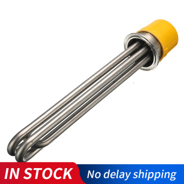 Thread Heating Pipe Replacement Water Heater Electrical Immersion Element Booster 3KW/4.5KW/6KW 380V