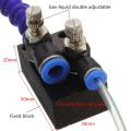 Cooling sprayer Mist Coolant Lubrication Spray System with Double Throttle 8mm Air Pipe for Metal Cutting Engraving Cooling