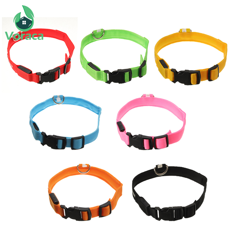 LED Glowing Dog Collar USB Charging Anti-Lost Pet Products Luminous Adjustable Avoid Car Accident Accessories Night Leads Walk