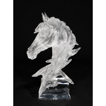 Steed Crystal Transparent Horse Sculpture small decoration