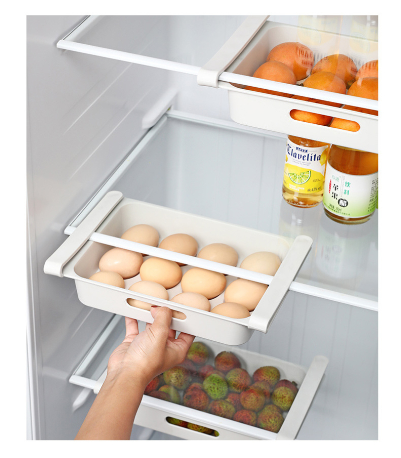 Refrigerator Fresh-keeping Storage Box Bracket Food Storage Box Drawer Novelty Fruit And Vegetable Storage Basket