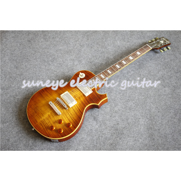 Suneye China Electric Guitar Chrome Hardware Tiger Flame Finish Suneye Standard Guitar Electric Free Shipping