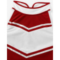 Womens Adult Charming Cheerleader Costume Uniform Sexy Clubwear Crop Top with Mini Pleated Skirt Lingerie Gleeing Schoolgirls