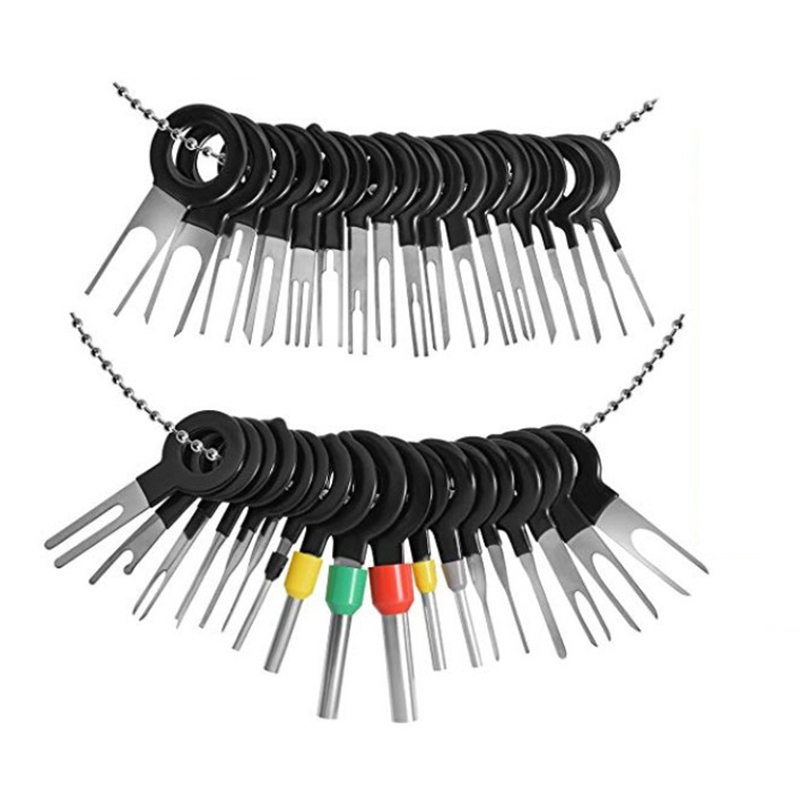 57/70pcs Needle Remover Plug Terminal Removal Electrical Wiring Crimp Connector Pin Needle Pick-up Wire Harness Wire Puller Hand