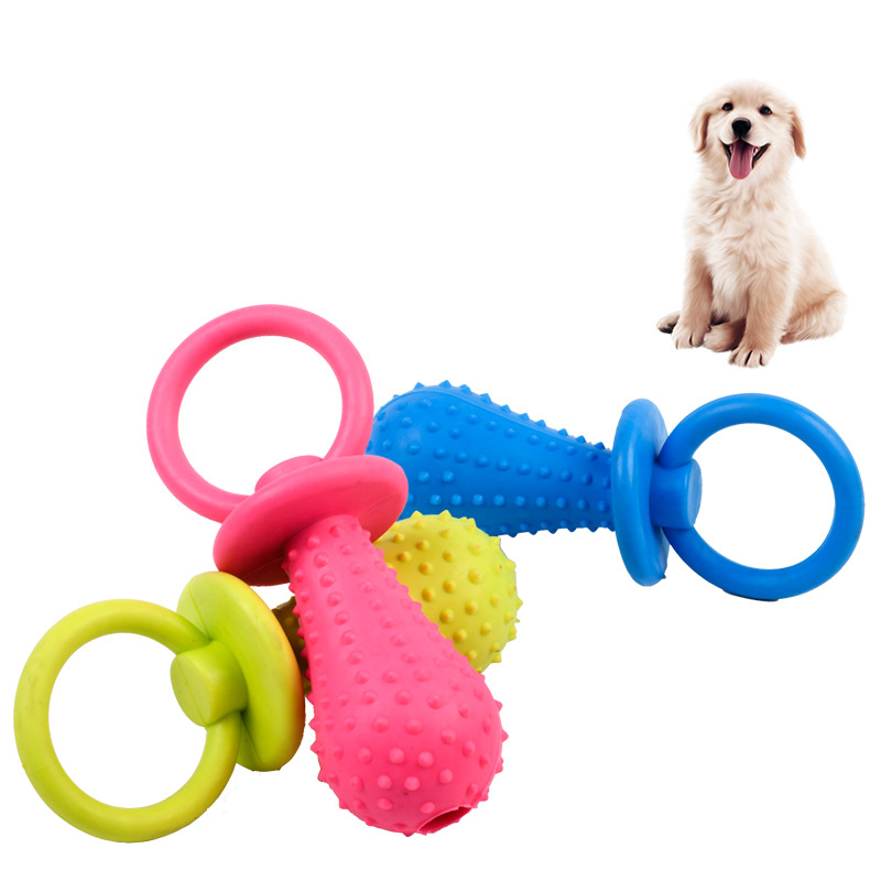 Dog Toys Teddy Puppy No Poison Health Chew Interactive Rubber Pacifier Bones Molar Clean Teeth Pet Toys Chew Toy Funny Games