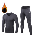 Thermal Underwear For Men Winter Quick Drying Men's Thermo Clothes Long Johns Sets Compression Fleece sweat Underwear