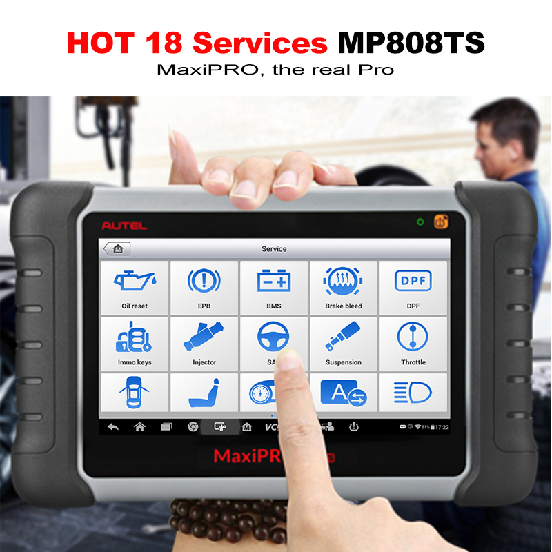 Autel MaxiPRO MP808TS Diagnostic Tool Automotive Scanner Bluetooth WIFI TPMS Tool Programmer sensor PK MK808 MK808TS AP200
