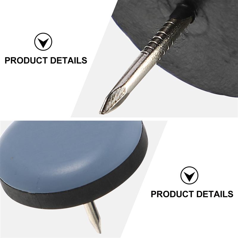 20pcs Furniture Leg Bottom Feet Chair Table Furniture Leg Bottom Feet Glides Pad Non-Skid Floor Furniture Tacks Furniture Supply