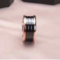 Brand Black Ceramics Spring Rings For Women