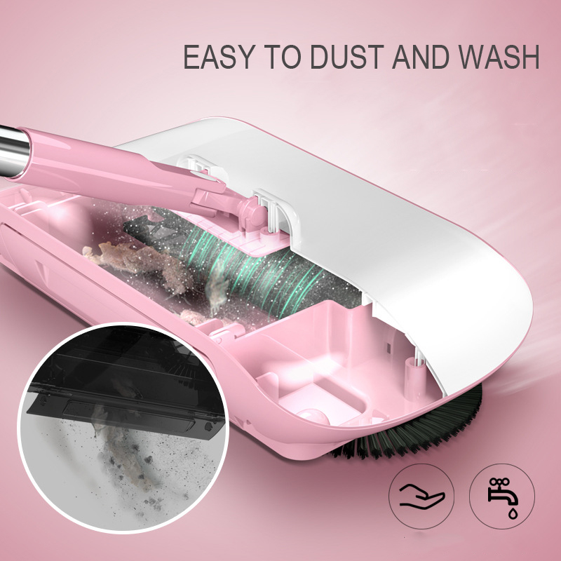 2 in1 360 Degree Lazy Hand Push Floor Mop Sweeper Mops Sweeper Magic Broom Dustpan Sweeping for Floor Cleaning Squeeze Mop