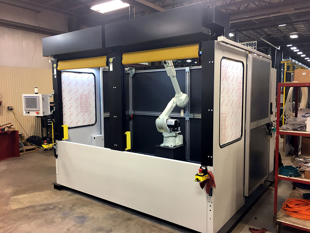 project robotic welding cell rolling up door 8