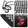 Universal Car Storage Seat Net Organize Bag Drinks Automotive Black Elastic Mesh Inter-seat Storage Sundries Bags